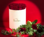 Love Note Valentine’s flower box with 15 red roses by Flowsent – flower delivery in Cairo and Giza